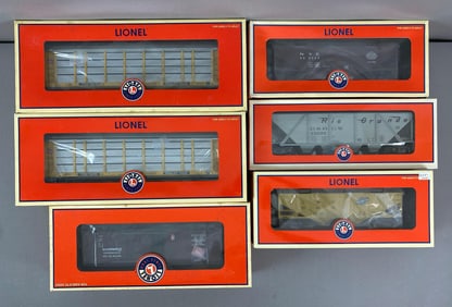 Group of 6 Lionel O Scale Train Cars