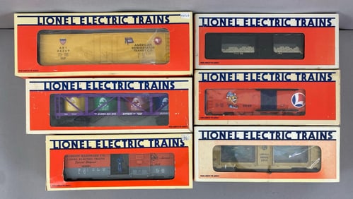 Group of 6 Lionel O Scale Train Cars