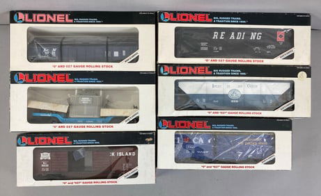 Group of 6 Lionel O Scale Train Cars