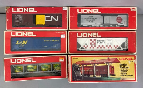 Group of Lionel O Scale Train Cars and More