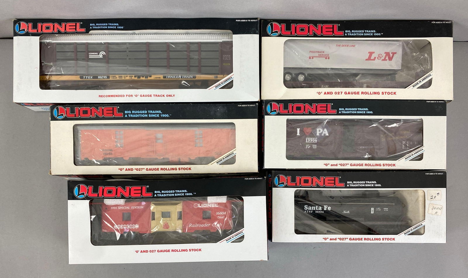 Group of 6 Lionel O Scale Train Cars (1 of 4)