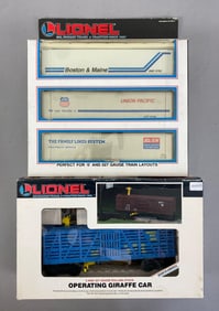 Group of Lionel O Scale Box Cars