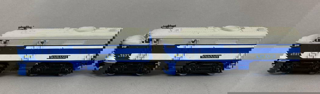 Group of 2 K-Line O Scale Wabash No. 2137 Locomotives: Untested, each measures 10 1/2 inches in length