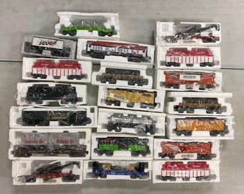 Group of O Scale Train Cars