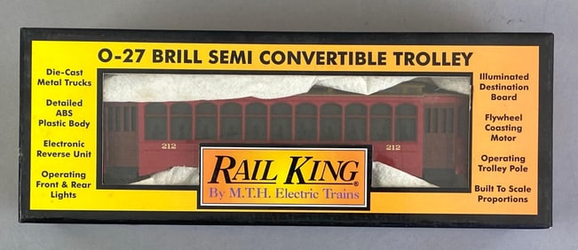 Rail King O Scale Brill Semi Convertible Trolley