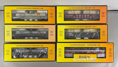 Group of MTH Rail King O Scale Train Cars