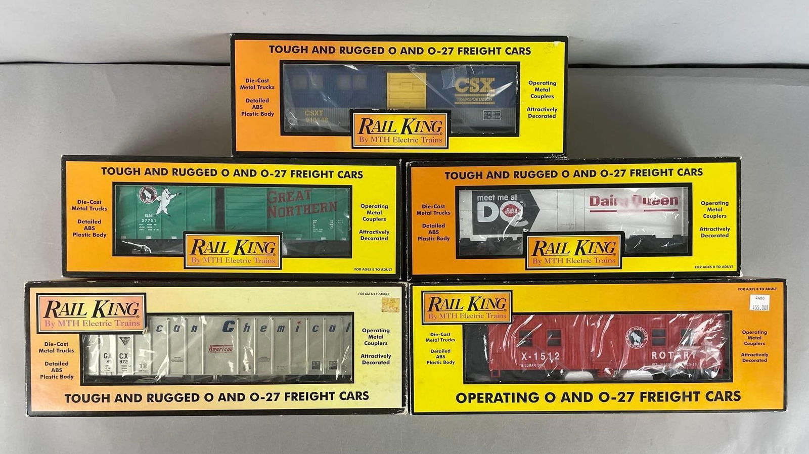 Group of MTH Rail King O Scale Train Cars (1 of 2)