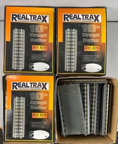 Group of MTH Rail King Real Trax O Scale Train Tracks
