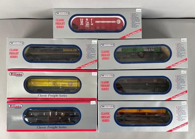 Group of Williams by Bachmann O Scale Train Cars