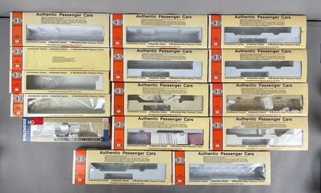Group of Con-Cor HO Scale Passenger Car Empty Boxes