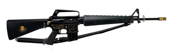 The American Historical Foundation 24K Gold Plated Vietnam War Commemorative BFI Model M16A1 5.56 mm