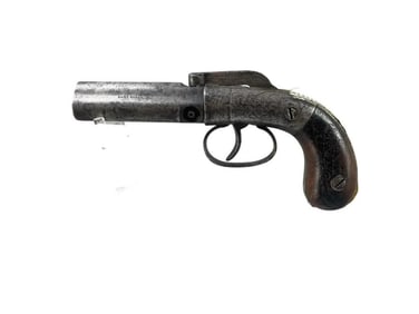 Manhattan 3 Barrel Pepper Box Black Powder Percussion Boot Pistol