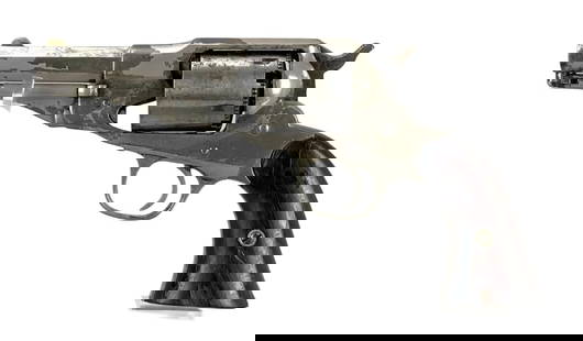 Remington New Model .36 Cal Rimfire Single Action Revolver: S/N: 16495, Wood Grip Needs New screws, not fully attached