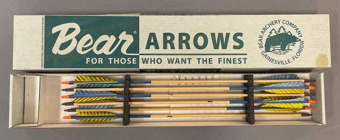 Group of Bear Archery X-400 Arrows