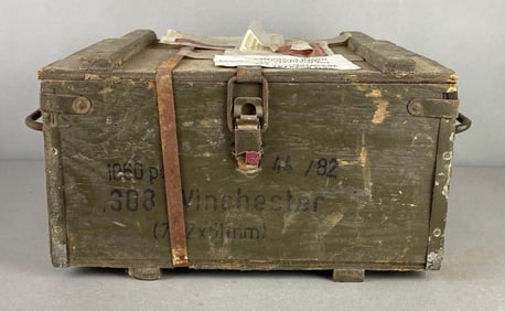 Wood Case with 1060 Rounds of Brass Cased FMJ .308s