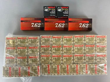 47 20 Round Boxes of New Wolf and Norinco 7.62 x 39 Caliber Ammo- FMJs and HPs
