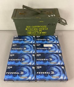8 20 Round Boxes of New 243 Caliber Federal JSP Ammo