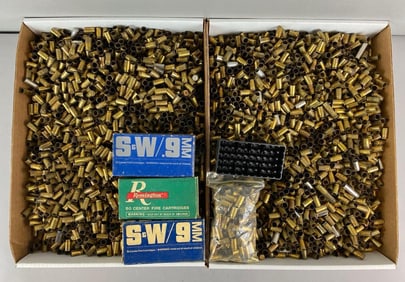 9MM 35 Pounds of Fired Casings