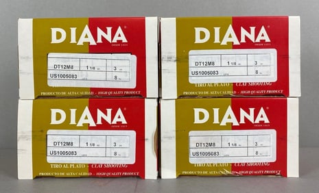 Group of 100 Diana Clay Shooting 12 Gauge Ammunition