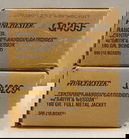Sealed Boxes 1000 rounds of Winchester SW 40 Cal 180 Gr Ammunition