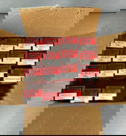 15 Boxes of National Bullet Co Inc 45 Auto FMJ