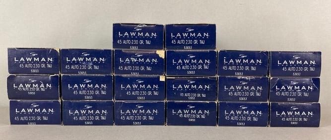 1000 Rounds of Lawman Ammunition 45 Auto 230 Gr Ammunition