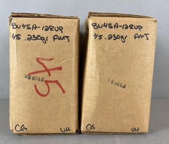 Sealed Boxes of 1000 Rounds of 45 Auto 230 Gr Ammunition