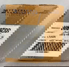 Sealed Box of 1000 Rounds of Federal Premium Ammunition 45 Auto 230 Gr Ammunition