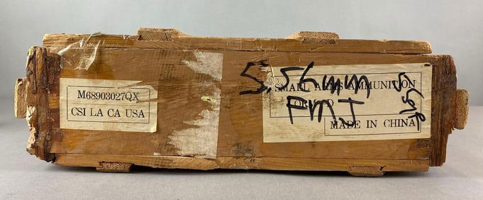 Wood Crate of 5.56 mm Ammunition