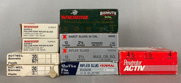 9 Boxes of Assorted Shotgun Ammunition