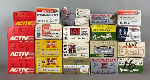 21 Full and Partial Boxes of Assorted Shotgun Ammunition