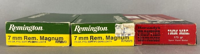3 Boxes of 20 7mm 175 Gr Ammunition
