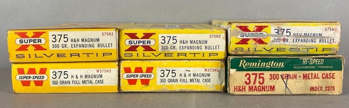 6 Boxes of 375 300 gr Ammunition