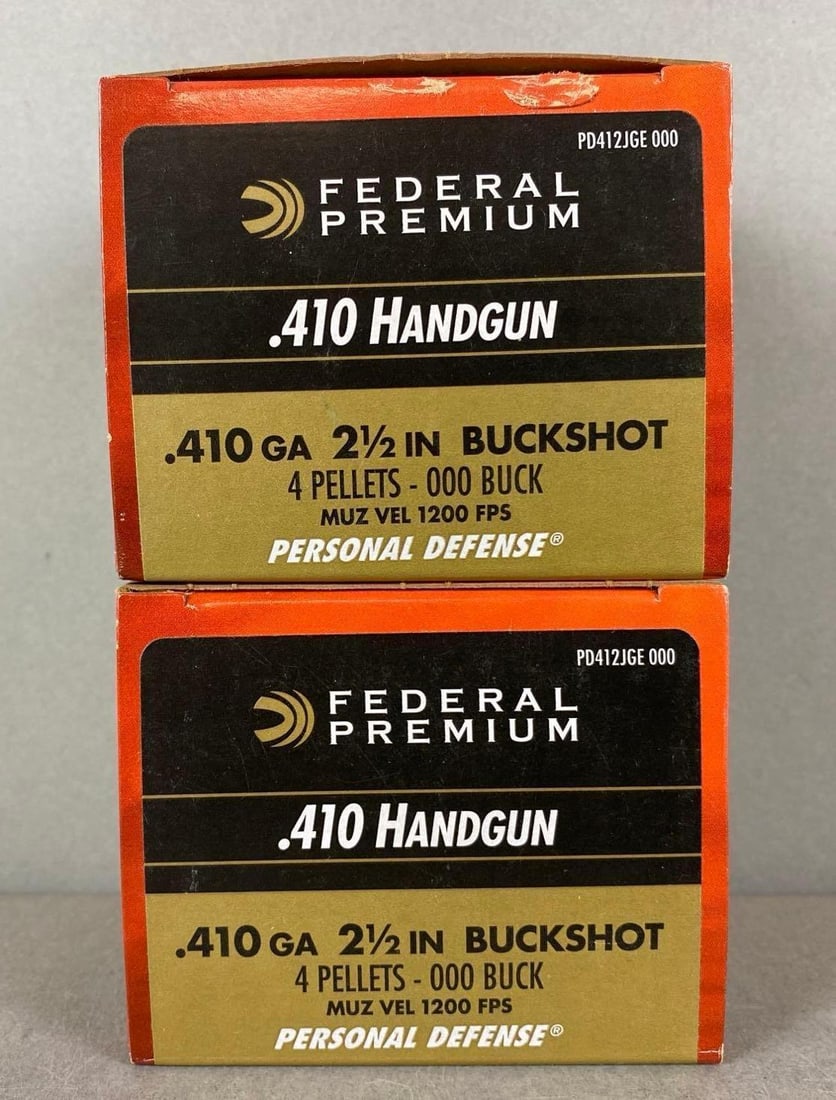 2 Boxes of 20 Rounds of Federal Premium Ammunition .410 Gauge Shotgun Ammunition: 2 Boxes of 20 Rounds of Federal Premium Ammunition .410 Gauge Shotgun Ammunition