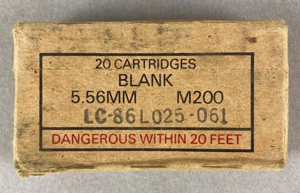 1 Box of 20 Rounds of 5.56mm M200 Ammunition
