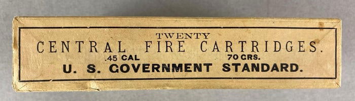 1 Box of 20 Rounds of US Government Standard 45 Cal 70 Gr Ammunition
