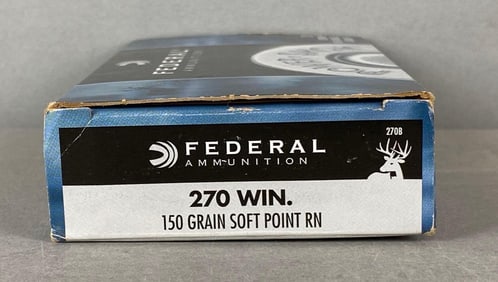 1 Box of 20 Rounds of 270 Win 150 Grain Ammunition