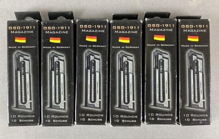 Group of 6 GSG-1911 10 Round Magazines