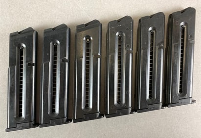 Group of 6 GSG .22 Long Rifle Magazines