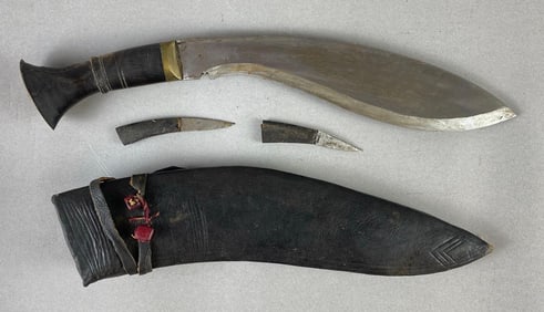 Vintage Kukri with Leather Sheath