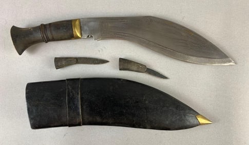 Vintage Kukri with Leather Sheath