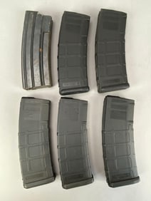 Group of 6 5.56x45 30 Round Magazines