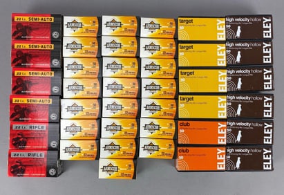 Group of 2000 Rounds of .22 Cal LR Cartridges with Ammo box