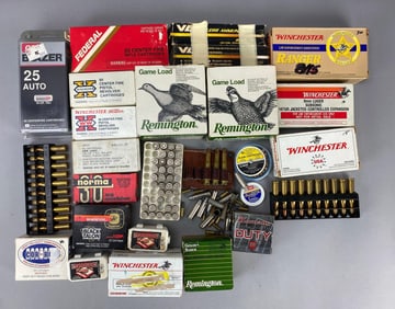 Group of Full / Partially Full Cartridge Boxes and More