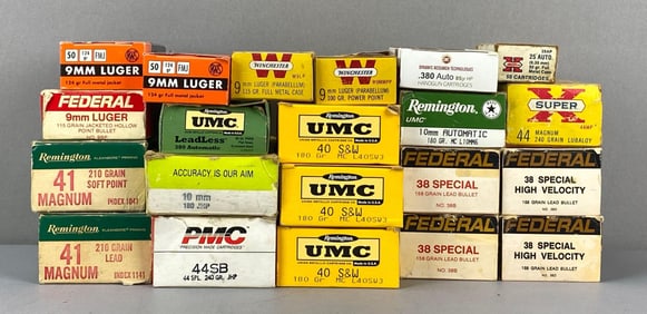 Group of Full / Partially Full Assorted Cartridge Boxes
