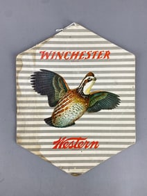 Winchester and Western Double Sided Advertising Sign