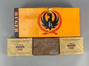 Group of 4 Pistol Boxes with Accessories