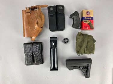 Group of Assorted Gun Accessories and More