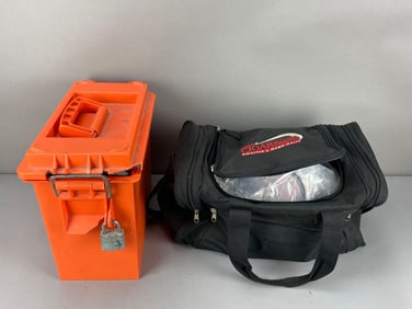 Group of Assorted Firearm Accessories in Containers