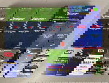Group of Pistol and Rifle Primers
